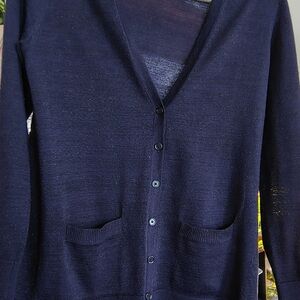 LOFT Women's Indigo Cardigan Sweater